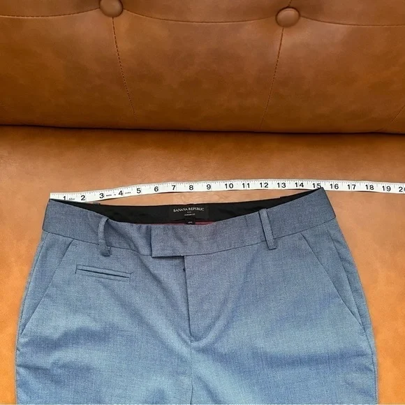 Banana Republic Jackson Fit Women’s Sz 6L Blue Gray Dress Pants Office Trousers - Picture 13 of 15